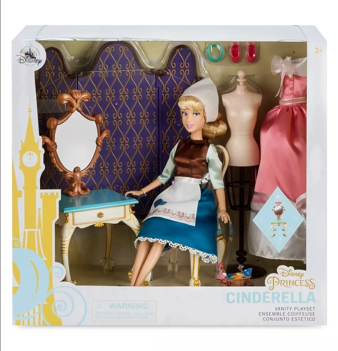 DISNEY STORE Cinderella Classic Doll with Vanity Play Set NEW eBay