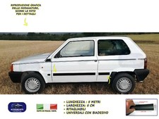 Modanature strisce laterali adesive paracolpi Fiat Panda Classic Vecchia 141A 
