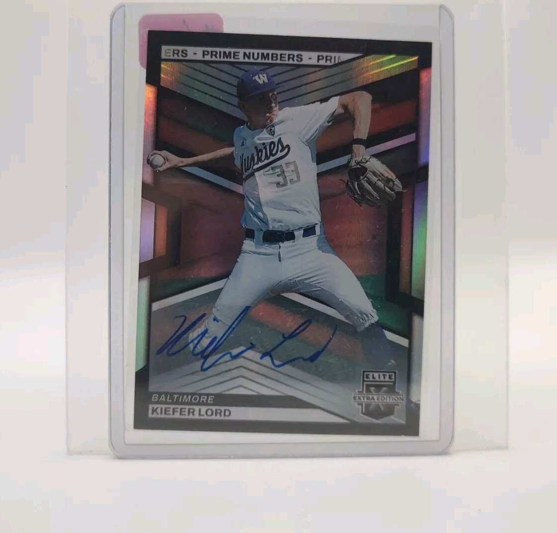 2023 Panini Elite Extra Edition Prime Numbers B Signatures /60 Kiefer Lord Auto