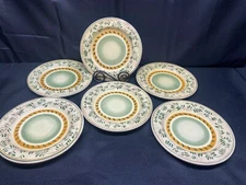 Set of 6 ~ Home Essentials "AMALFI COAST / GREEN"  Dessert Plates ~ 8"