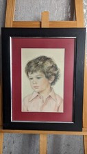 Superb Painting Portrait By Dorothy Margaret Colles 1917 - 2003 