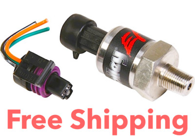NEW Holley 100 PSI Stainless Pressure Sensor Plug & Play for Fuel 0-100 PSI
