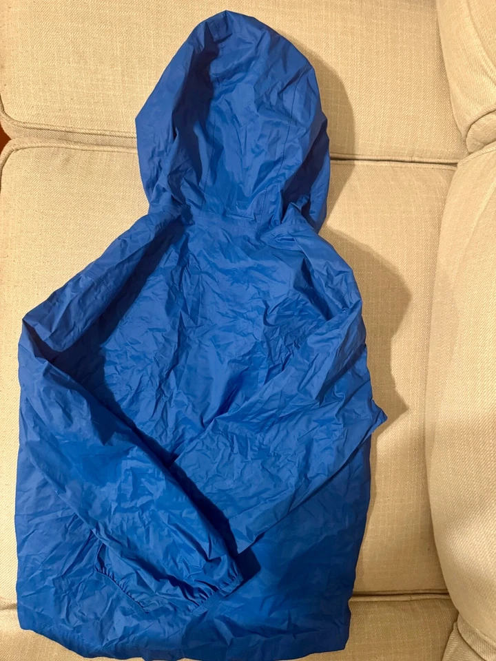 Hanna Andersson Niño Capucha Nylon Lluvia Shell, Talla 10 Foto 2 de 4