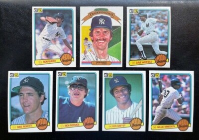 1983 Donruss New York Yankees Team Set (ALL 25 CARDS) *PACK FRESH**SUPER SHARP*