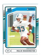 MALIK WASHINGTON #397 2024 PANINI DONRUSS DOLPHINS ROOKIE RC