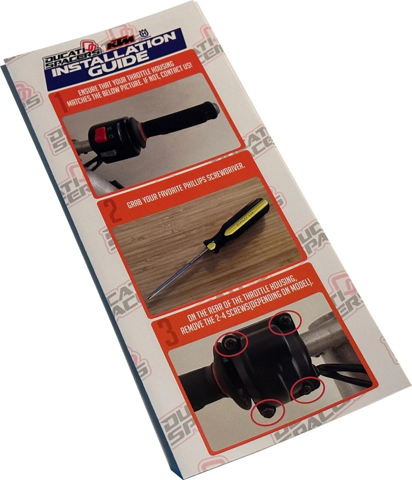 Throttle Spacer Kit Triumph Street Triple, Speed Triple, Tiger, Rocket 3, more! - Image 3 of 3