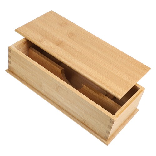 Wooden Cutlery Box with Lid Bamboo Utensil Holder Kitchen Drawer Organizer eBay