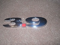 Dodge Dakota Chevrolet Uplander Impala 3.9l 3.9 Fender Trunk Emblem Chrome Dodge Dakota Chevrolet Uplander Impala 3.9l 3.9 Fender Trunk Emblem Chrome