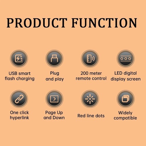 ABS Präsentation Clicker USB Flip-Moderator 2024 Slide Advancer Pen - Bild 12 von 15