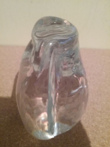 Holmegaard Crystal Owl Paperweight Denmark signed - Picture 5 of 7