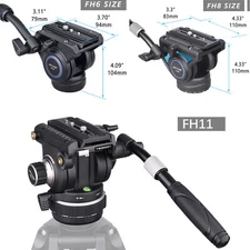 Heavy Duty Tripod Fluid Head Damping Head Drag Pan Head Camera Video Fluid Head