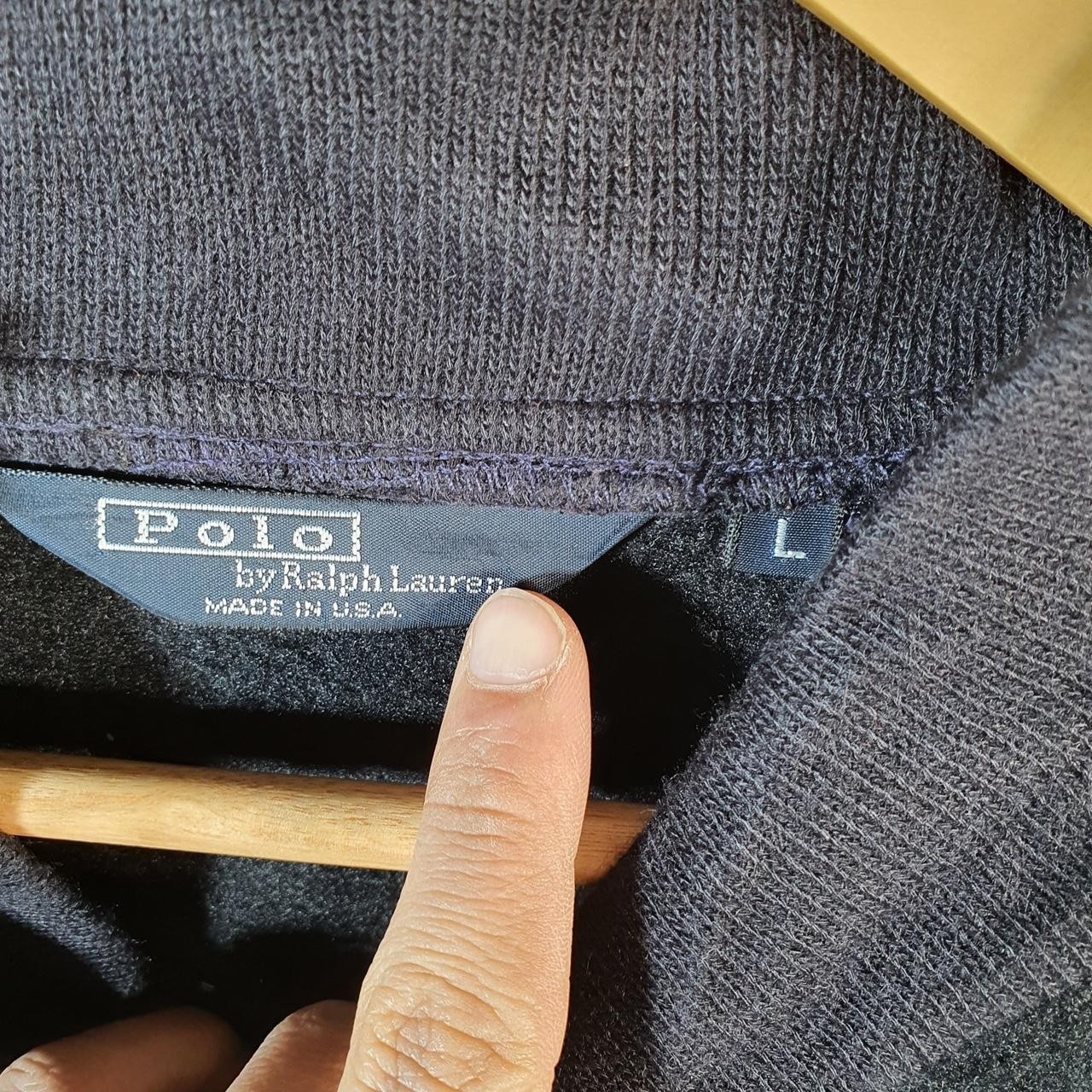 Polo Ralph Lauren vintage anni 90 USA felpa pile uomo grande nero pony