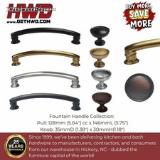 Cabinet Pulls Knobs Kitchen Bath Hardware Brushed Nickel Black Bronze Champagne
