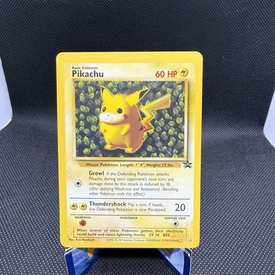 Wizards of the Coast Pikachu #1 1999 Black Star Promo Rare Condition LP