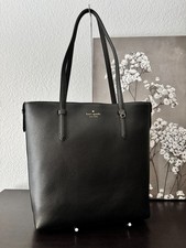NWT Kate Spade Juliette Leather Medium Black Tote (KN188) Laptop Work School