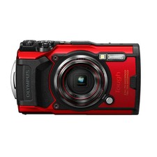 Used OLYMPUS TG-6 RED STYLUS Tough Digital Camera