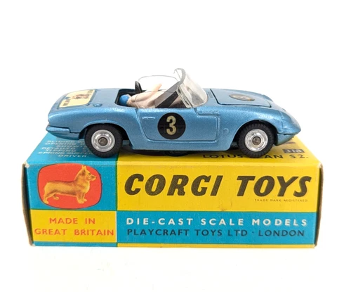 Vintage Corgi Toys No. 318 Lotus Elan S2 Die-Cast Model Car w/ Box