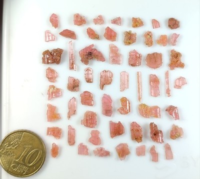 25-CT Vayrynenite Gemmy Crystals Lot (A Rare beryllium phosphate mineral) - Pak.