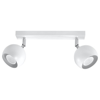 Moderne Deckenleuchte OCULARE 2 Stahl Weiß GU10 LED SOLLUX LIGHTING Innen NEU