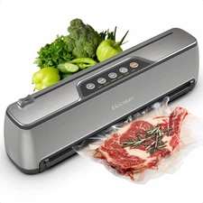 Vacuum Sealer Machine, Ultra Compact & Fully Automatic with Built-In Cutter, ...