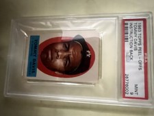 1963 Topps Peel-Offs Tommy Davis Peeling Directions PSA 9