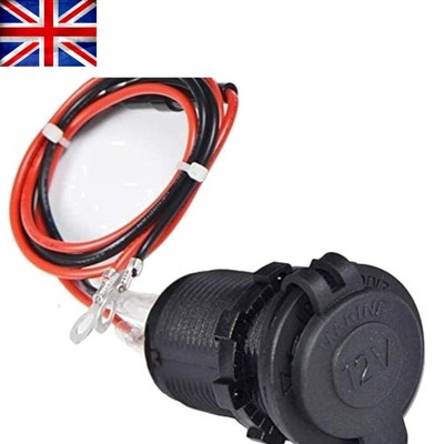 Robuste 15A wasserdichte Feuerzeugsteckdose für Boote, Autos & Motorräder - 60cm Kabel