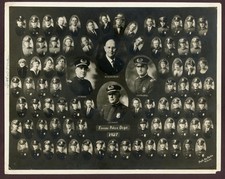 1927 FRESNO POLICE DEPT. Group, Real Photo, by Parks. Shows Women & Detectives