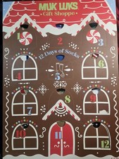 MUK LUKS 12 Days of Christmas Kid's Socks Advent Calendar - Size 9-2.5