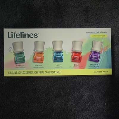 Lifelines Essential Oil Blends 5-Pack Discovery Set Blended Essential Oils- NEW