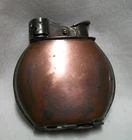 Vintage Evans SPITFIRE 19023 WW2 Era Military Pocket Lighter Round w/ Wind Guard