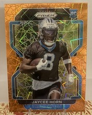 Panini Prizm 2021 Jaycee Horn Orange Lazer Rookie Panthers Football #373