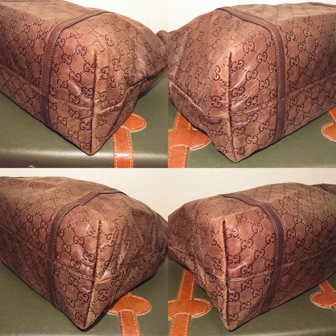 Gucci G.G Leather Tote Bag Women's Luxury Authentic Used Size 24x33x16 thumbnail 5