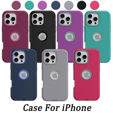 For iPhone 17 16 15 14 13 12 Pro Max 11 8 Phone Case Heavy Duty Shockproof Cover