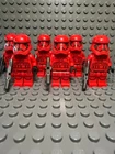 LEGO Star Wars Sith Trooper Minifigure Lot - 6x Red Sith Troopers