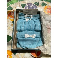 Vintage Folded Terry Washcloths folded to look like baby hat and shirt unused