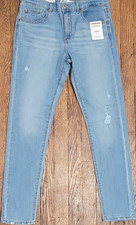 Signature by Levi Strauss  Co. Girls Skinny Jeans Blue 18 Light Wash Stretch