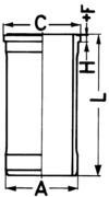 Kolbenschmidt 89568110 Cylinder Sleeve for, Renault Trucks