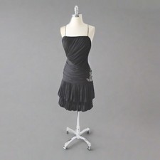 Vintage 80's 70's Draped Bubble Hem Party Dress XS • SALE