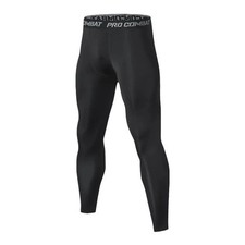 Man's Workout Leggings Compression Base Layer Gym Sports Running Training Pants
