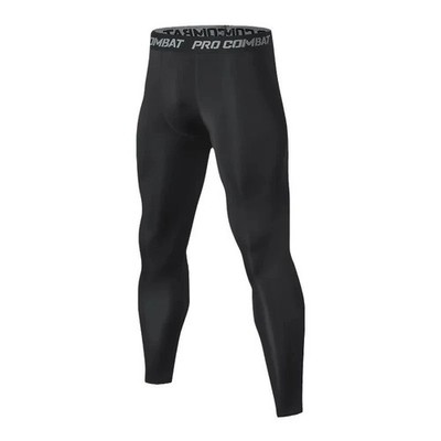 Man's Workout Leggings Compression Base Layer Gym Sports Running Training Pants
