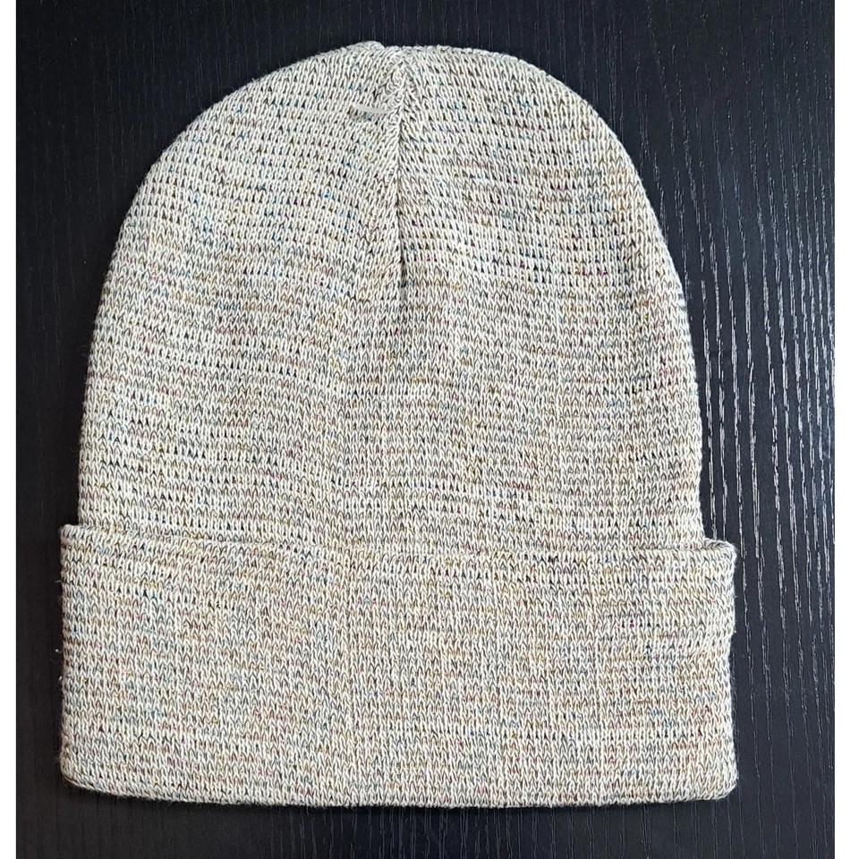 3 sombreros gorro tobogán tejido de invierno color liso con hilos brillantes arco iris OSFM Foto 3 de 4