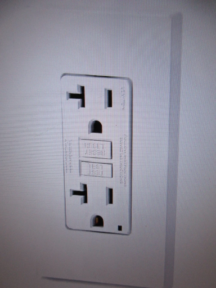 Leviton 20 Amp 125-Volt Duplex Self-Test Slim GFCI Outlet, White 4PK GFNT2-4W - Image 4 of 4
