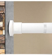 ASHLEYRIVER Room Divider Tension Curtain Rod,Tension Shower Window 122-150 Inch