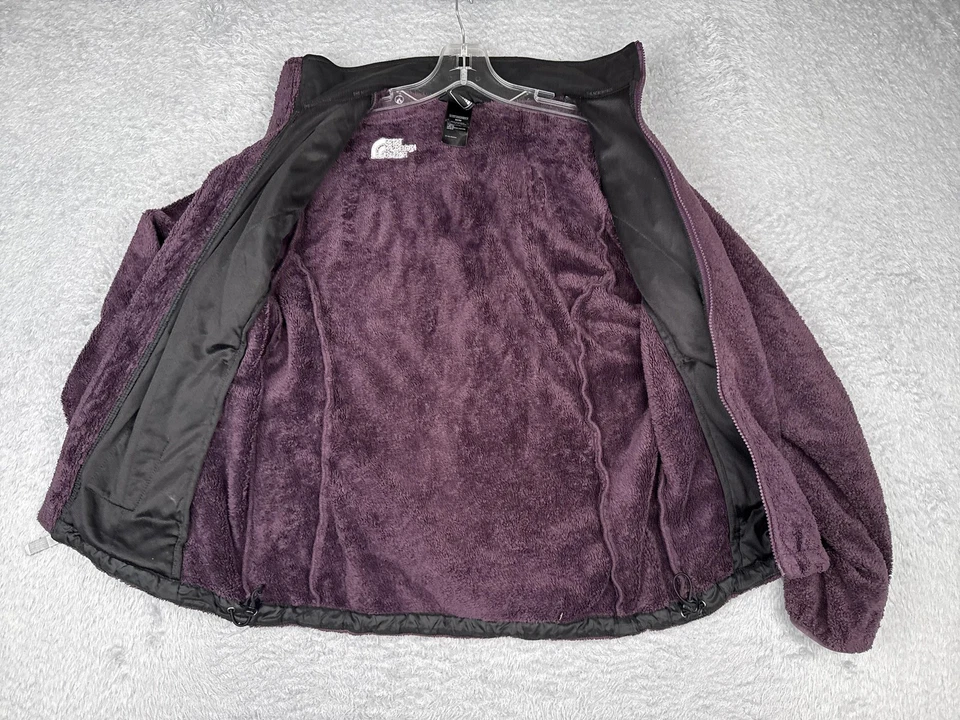The North Face Fleece Jacket Womens Medium Purple Osito Full Zip High Pile Soft - Image 2 of 4