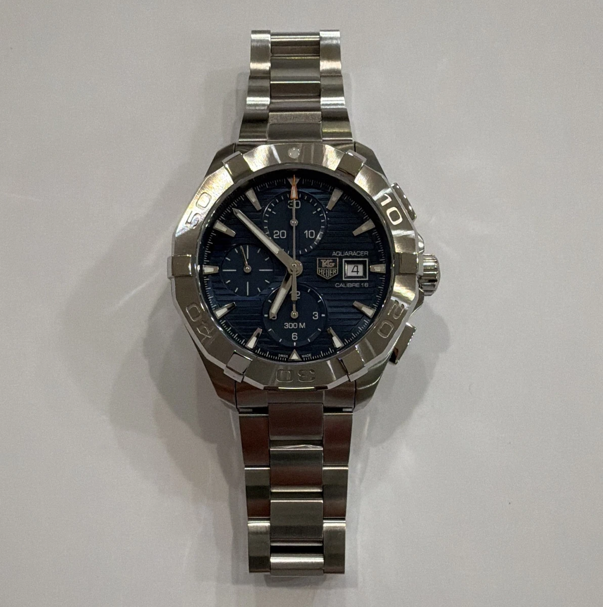 TAG Heuer Aquaracer Stainless Steel Band Wristwatches with
