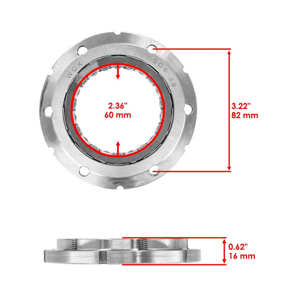 Embrague de arranque cojinete unidireccional Sprag para Honda VT1100C2 Shadow Ace 1997-1999 Foto 2 de 4