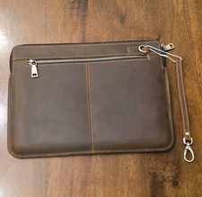 NEW MacBook Pro 14 Genuine Leather Sleeve Cowhide Laptop Case Protective Cover