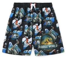 Jurassic World Rebirth Boys Dinosaurs UV50 Swim Trunks Shorts - Size 8 - NWT