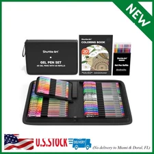 Gel Pens, 120 Pack Gel Pen Set 60 Colored Gel Pen with 60 Refills for Adults Col