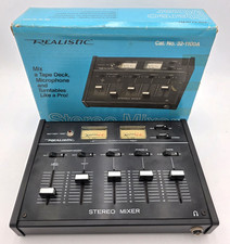 Realistic Stereo Mixer 32 1100A Radio Shack Tandy Audio DJ Phono Mic VTG